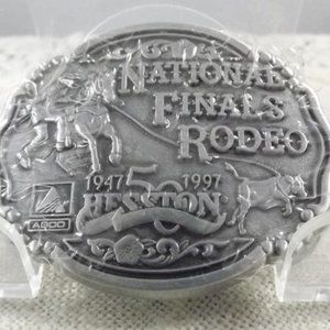 National Finals Rodeo 1997 Hesston Belt Buckle
